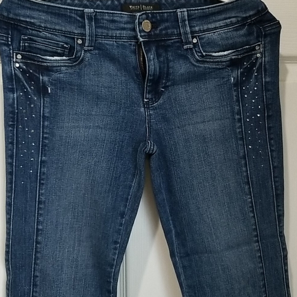 White House Black Market slim cropped denim jeans - Picture 2 of 4